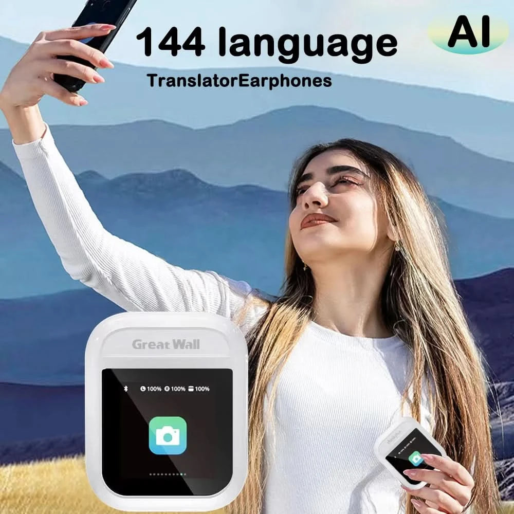 GreatWall 5.3 new AI translator with finger smart touch display, high-definition calling, long battery life, low latency
