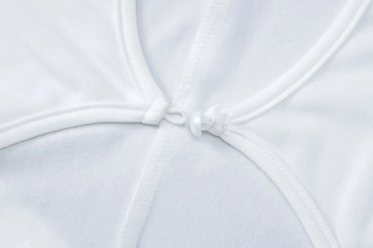 Hawthaw Women 2024 Spring Autumn Sexy Long Sleeve Party Club Hollow Out Bodycon White Long Dress Wholesale Items For Business - M & M Global