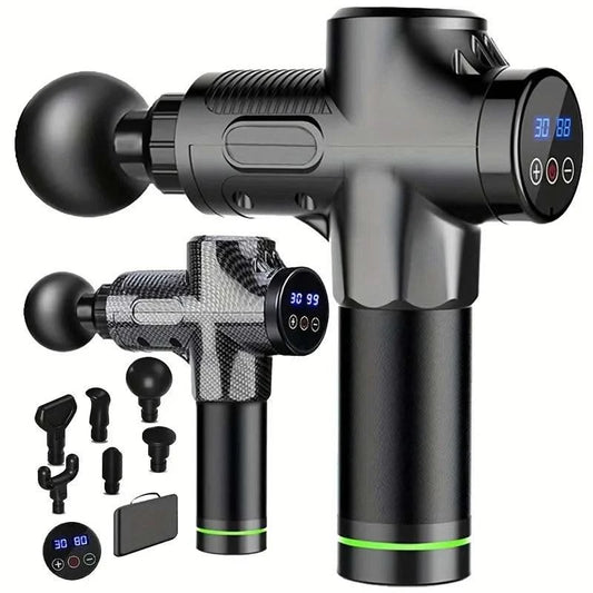30 Level Massage Gun Fascia Deep Muscle Relax Body Neck Massager Electric Fitness Equipment Noise Reduction Male Female - M & M Global