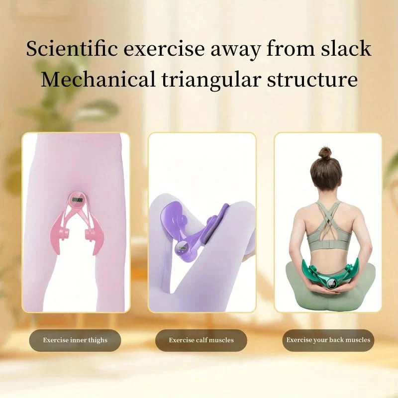 Multifunctional Leg Beauty Device Postpartum Repair Pelvic Floor Muscle Trainer Leg Clamp Countable Trainer Leg Clamp - M & M Global