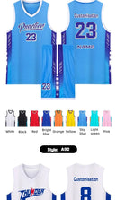 Kid Basketball Jersey Quick-drying Training Uniform Shirts Children Sportswear Kit Boys and Girls Tracksuit Sport Suit Clothes - M & M Global