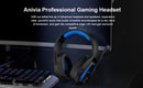 3.5mm Wired Gaming Headset with Microphone, Noise Isolating Over-Ear Design, Volume Control, Compatible with PS4/PC/PlayStation