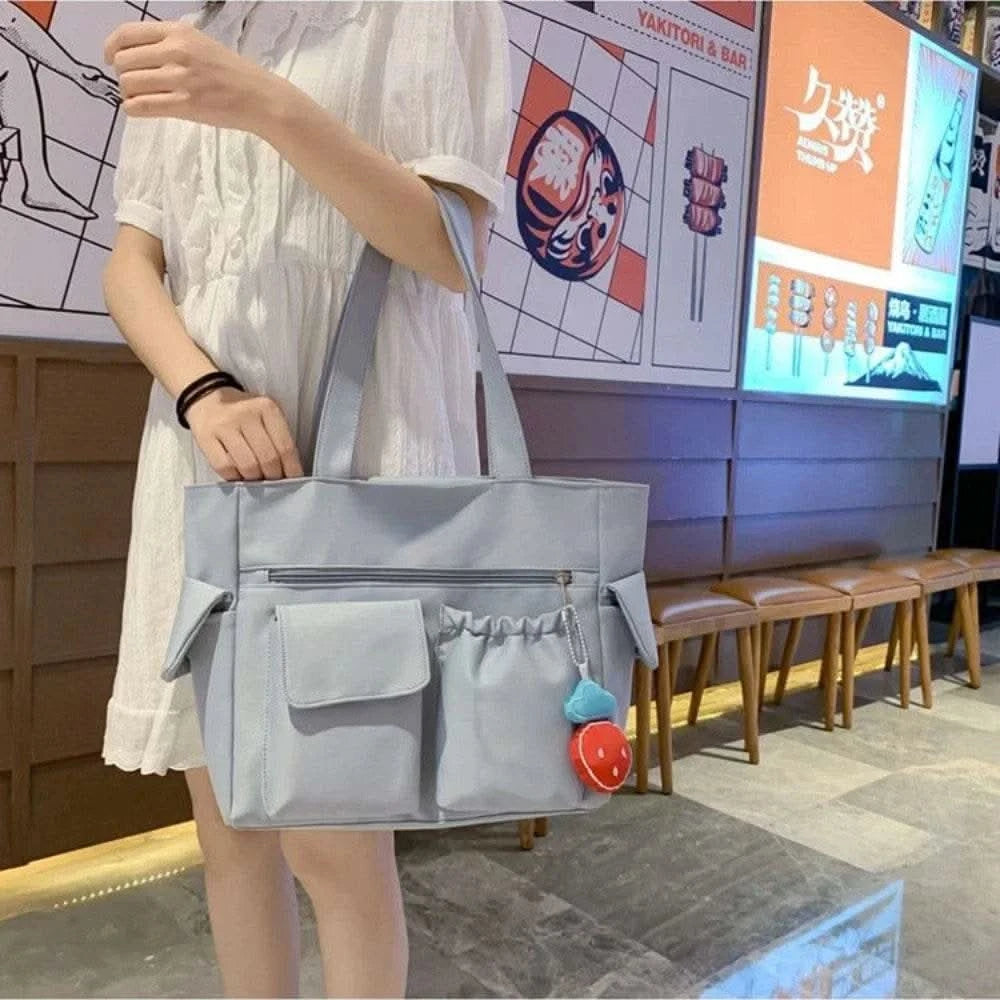 Bag Women Messenger Bag Preppy Student Book Bag Nylon Shoulder Bags Commuter Handbag Women - M & M Global