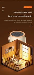 Small Portable Mini Heater High-quality PTC Ceramic Fast Heating 3 Heating Modes Multiple Protections Compact for Indoor