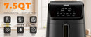 Air Fryer 7.2 QT 1700W Oilless Oven Healthy Cooker Air Fryers Large Capacity with 12 Presets, Visible Cooking Window, LCD Touch - M & M Global
