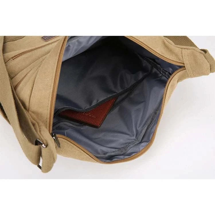 Casual shoulder bag, men's multi pocket crossbody bag, mailman bag, work bag, daily use - M & M Global