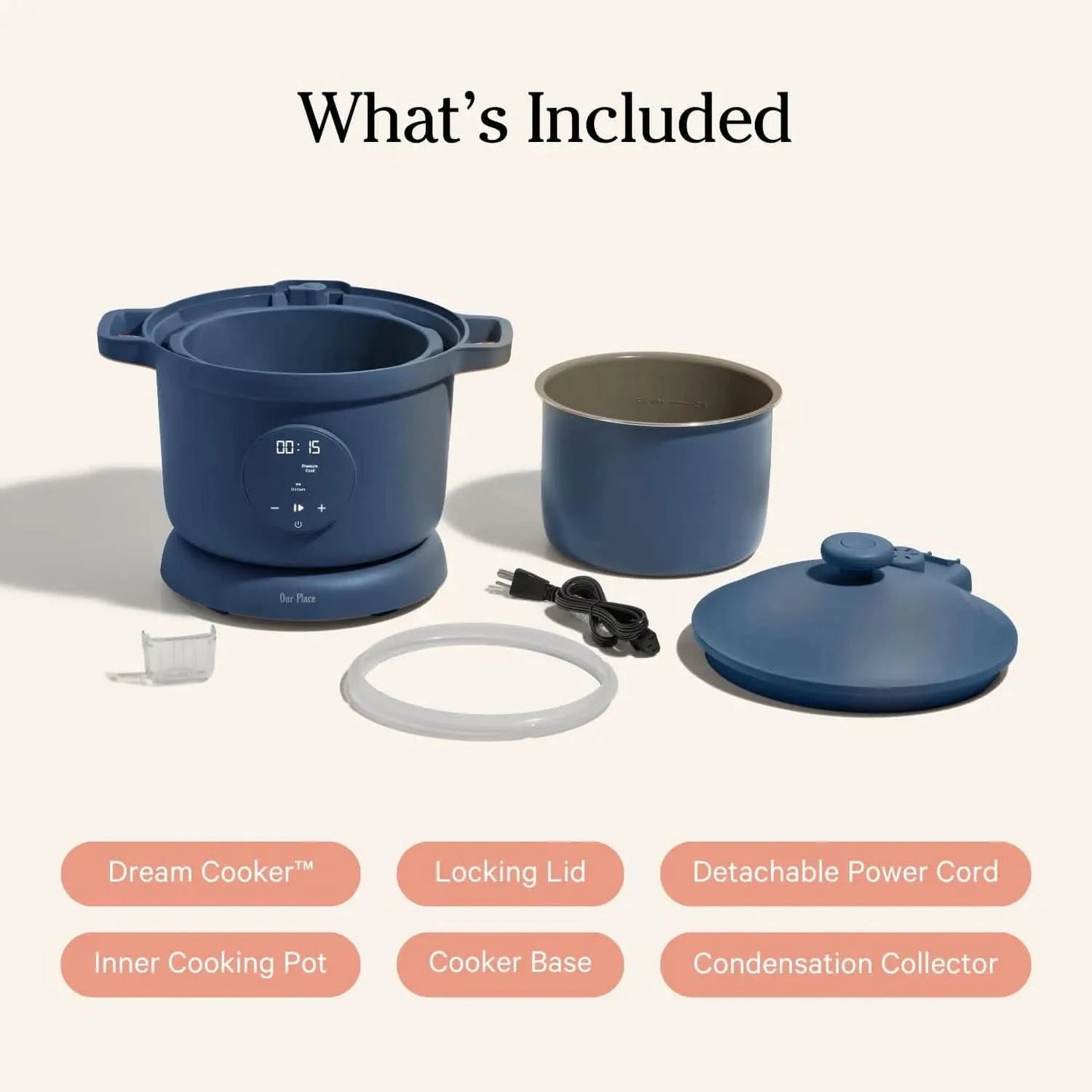 Dream Cooker | 6-quart Multicooker | 4 Versatile Modes | Pressure Cook, Slow Cook, Sear & Saute, Keep Warm | Hands-Free Steam Re - M & M Global