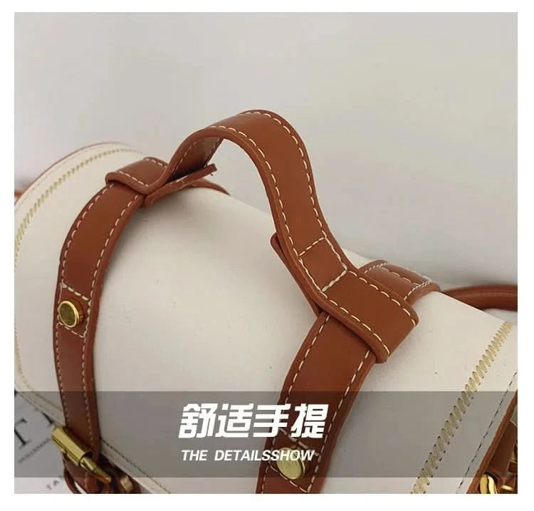 Vintage women messenger bags pu leather female shoulder bag small ladies Totes 2024 new Multifunction schoolbag bagpack handbag - M & M Global