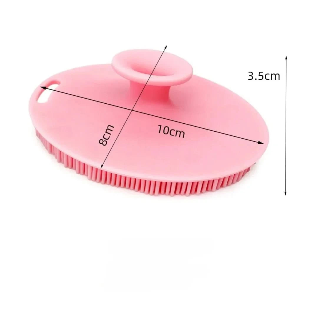 Soft Silicone Exfoliating Brush Cleanser Manual Body Cleansing Body Care Scrubber Shower Gentle Massage Silicone Face Bath Brush - M & M Global