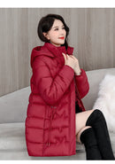 2024 New Winter Hooded Jacket Women Korean Parkas Loose Down Cotton Coats Overcoat Female Casual Thick Warm Windproof Outerwear