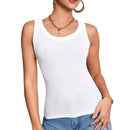 European and American Size Ladies Suspender Vest Sleeveless Top Solid Color Sexy Thread Bottoming Vest for Four Seasons. - M & M Global