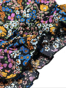 【Plus Size】 Floral Print Tie Shoulder Jumpsuit, Boho Casual Wide Leg Jumpsuit for Vacation Holiday, Women's Plus Clothing for Su