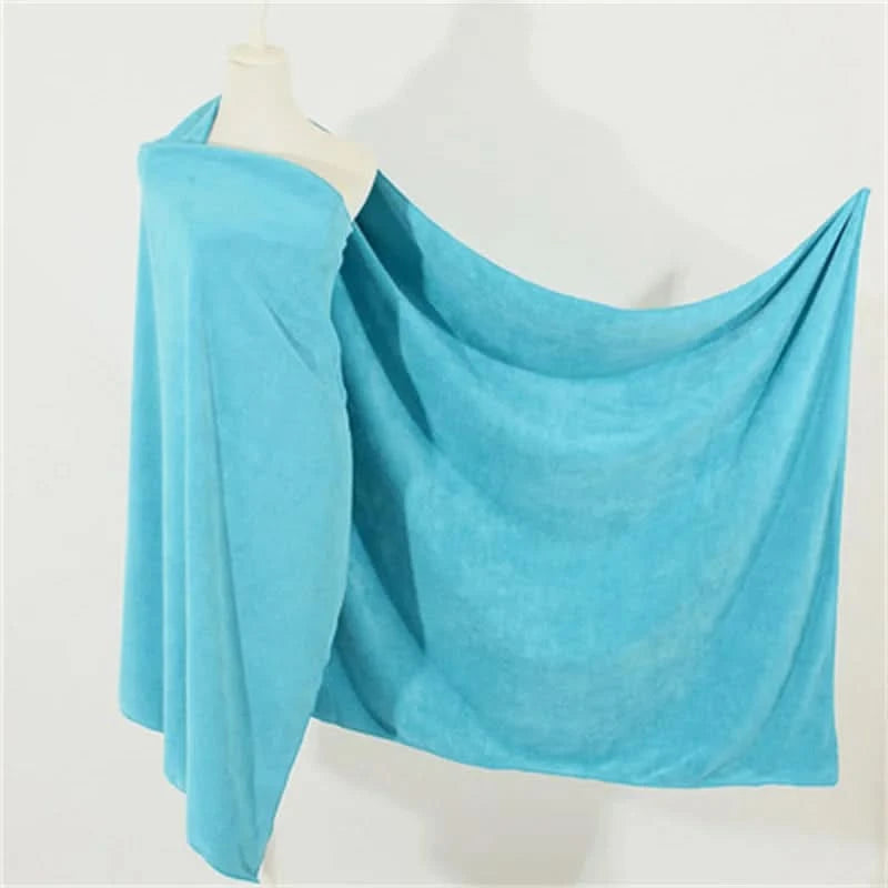 Enlarge and thicken microfiber bath towel, super soft, super absorbent and quick-drying towel - M & M Global
