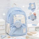 Sweet Cute Girl's Backpack Student New Fashion Drawstring Large School Bag Y2K Korean Travel Female Shoulder Bag for High School - M & M Global