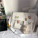 Japanese Harajuku Cute Retro Girl Messenger Shoulder Bag Canvas Student School Female - M & M Global