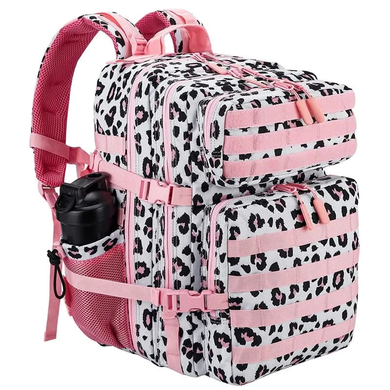 LHI 45L Tactical Backpack Waterproof Tie-Dye Sports Travel Daily Gym Rucksacks Weekend Overnight Daypack With Bottle holder - M & M Global