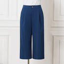 ZANZEA Women Straight Long Pants Korean High Waist Pantalons Casual Loose Wide Leg Cropped Trousers 2024 Summer Holiday Bottoms