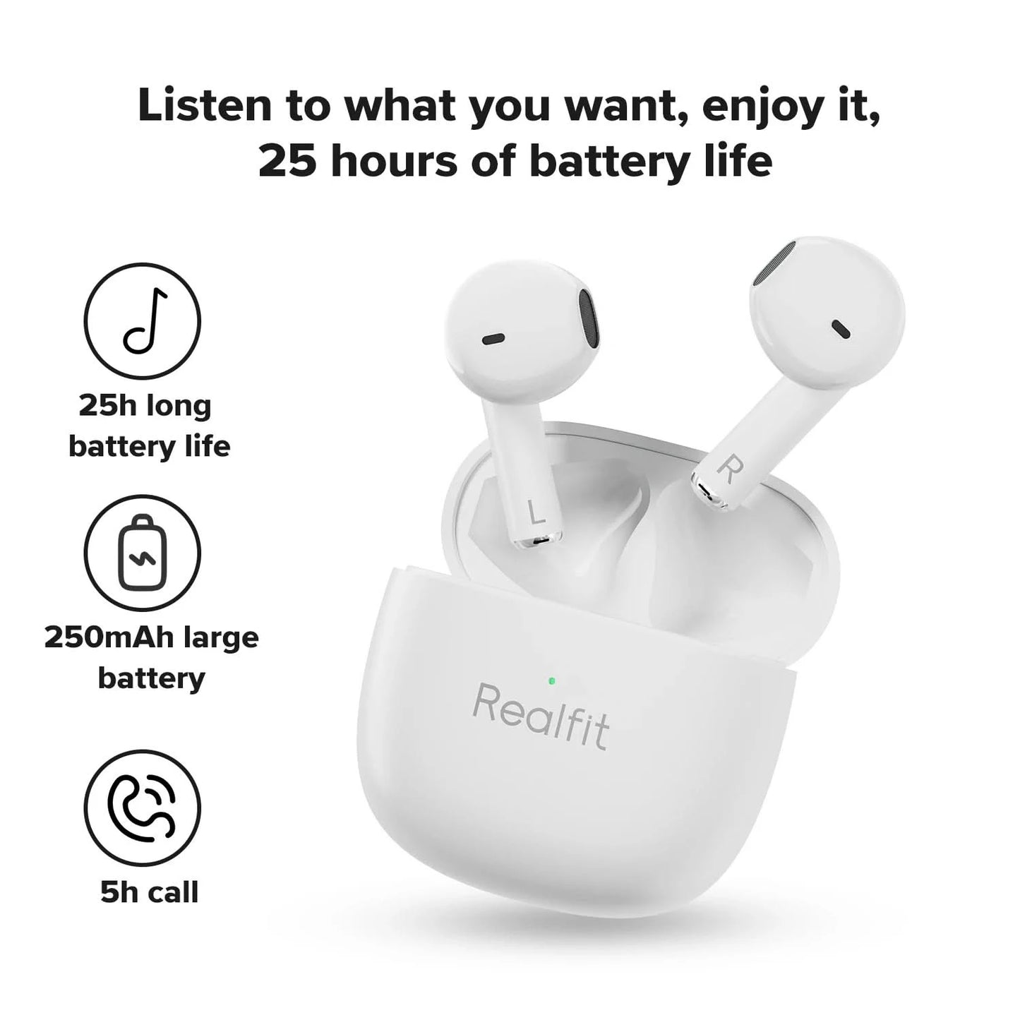 Realfit F1 Bluetooth Earphone Excellent HIFI Quality TWS Wireless Earbuds Wholesale for realme xiaomi - M & M Global