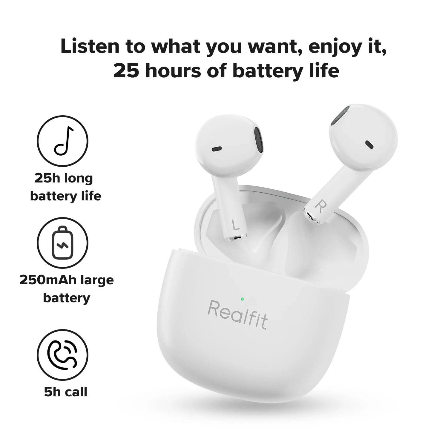 Realfit F1 Bluetooth Earphone Excellent HIFI Quality TWS Wireless Earbuds Wholesale for realme xiaomi - M & M Global