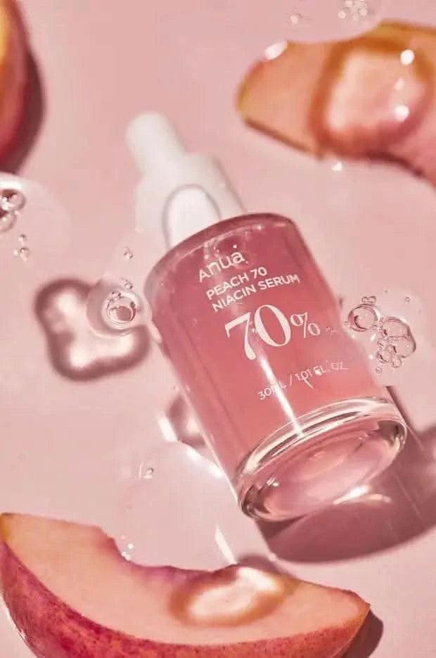 Anua Peach 70 Niacinamide Serum 30ml, Moisturizing Facial Serum, Daily Cleansing Beauty, Korean Skincare - M & M Global