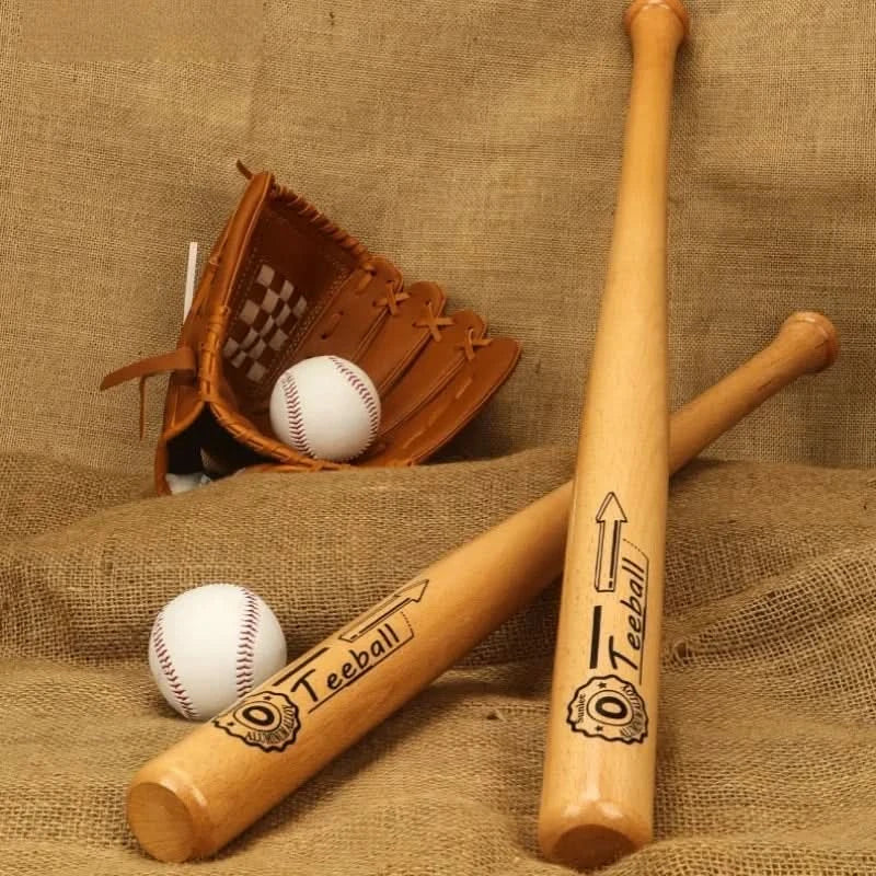 21 inch Solid Wood Baseball Bat Professional Hardwood Baseball Stick Softball Outdoor Sports Fitness Equipment Self-Defense Gear - M & M Global