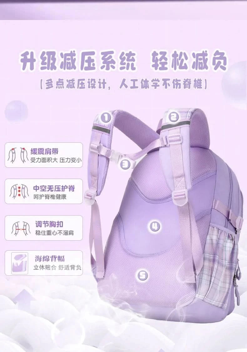 Sanrio Cinnamon Dog cute fashion print school bag for primary school students, stylish children's back-to-school backpack - M & M Global