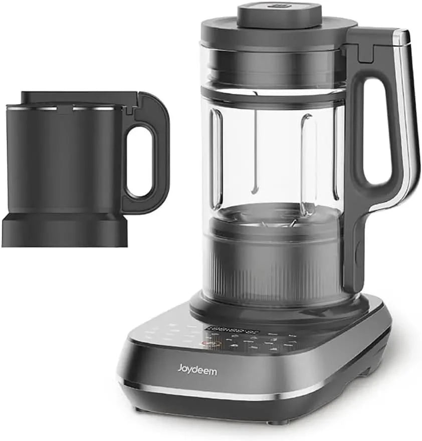 Soymilk Maker Machine, Heated Blender with Grind Cup, Low Noise Variable Frequency Brushless Motor, 1.75L Capacity, Black, JD-B1 - M & M Global