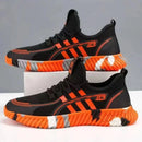 Men's sports shoes, comfortable tennis shoes, mesh surface, fly fabric, anti slip, men's tennis, big discounts, novelty - M & M Global