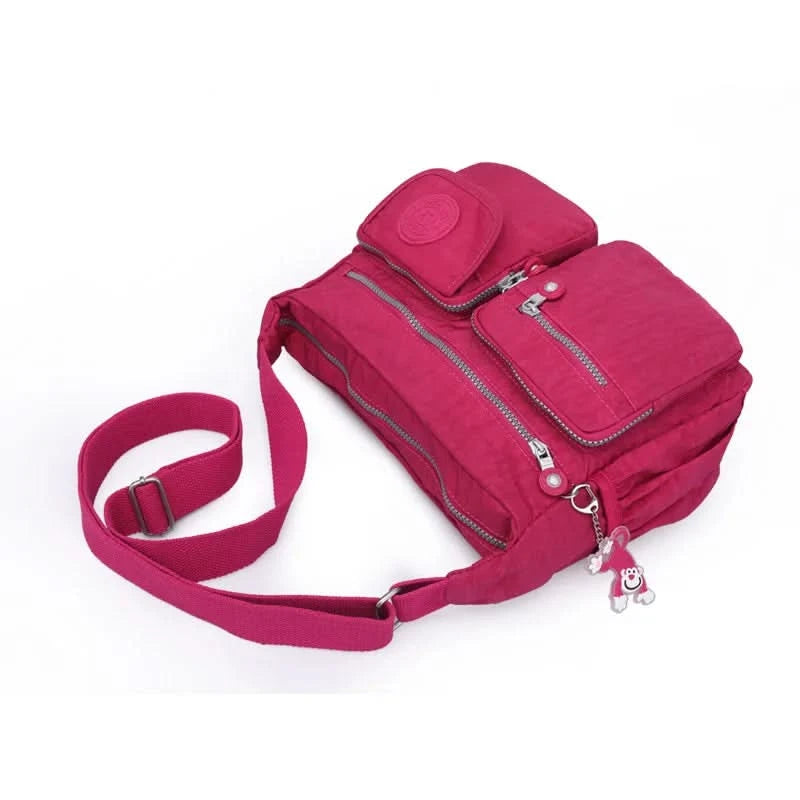 High Quality A4 Men Women Shoulder Messenger Bag Cross Body Large Capacity Purse Waterproof Lightweight Blue Purple Red M0938 - M & M Global