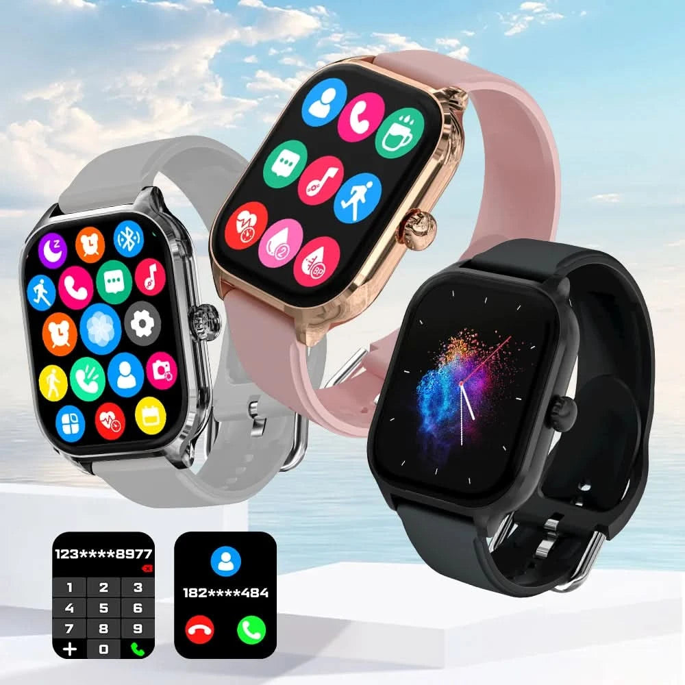LAXASFIT H9 and H6 Smartwatch Dial to Answer Calls Calorie Tracking Heart Rate Blood Oxygen Monitoring Bluetooth Smart Watch - M & M Global