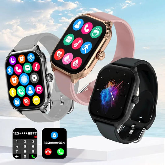 LAXASFIT H9 and H6 Smartwatch Dial to Answer Calls Calorie Tracking Heart Rate Blood Oxygen Monitoring Bluetooth Smart Watch - M & M Global