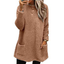 2024 Women Winter Warm Hoodie Coat Streetwear Fleece Pocket Thinken Sweatershirt Autumn Female Casual Loose Outfits Hoodie Tops