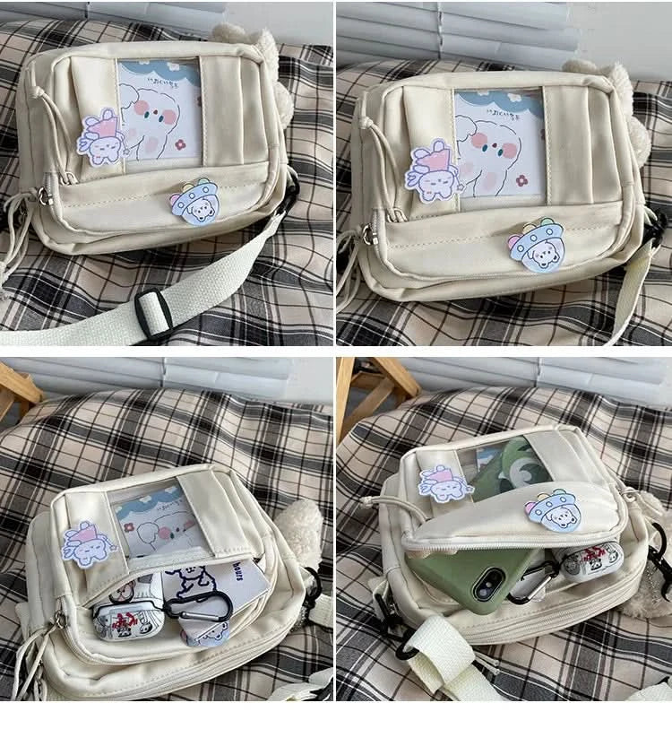 New Kawaii Bag Girls New JK Transparent Bag Small Crossbody Bag For Women Purses and Handbags Shoulder Bag Itabag Bolso - M & M Global