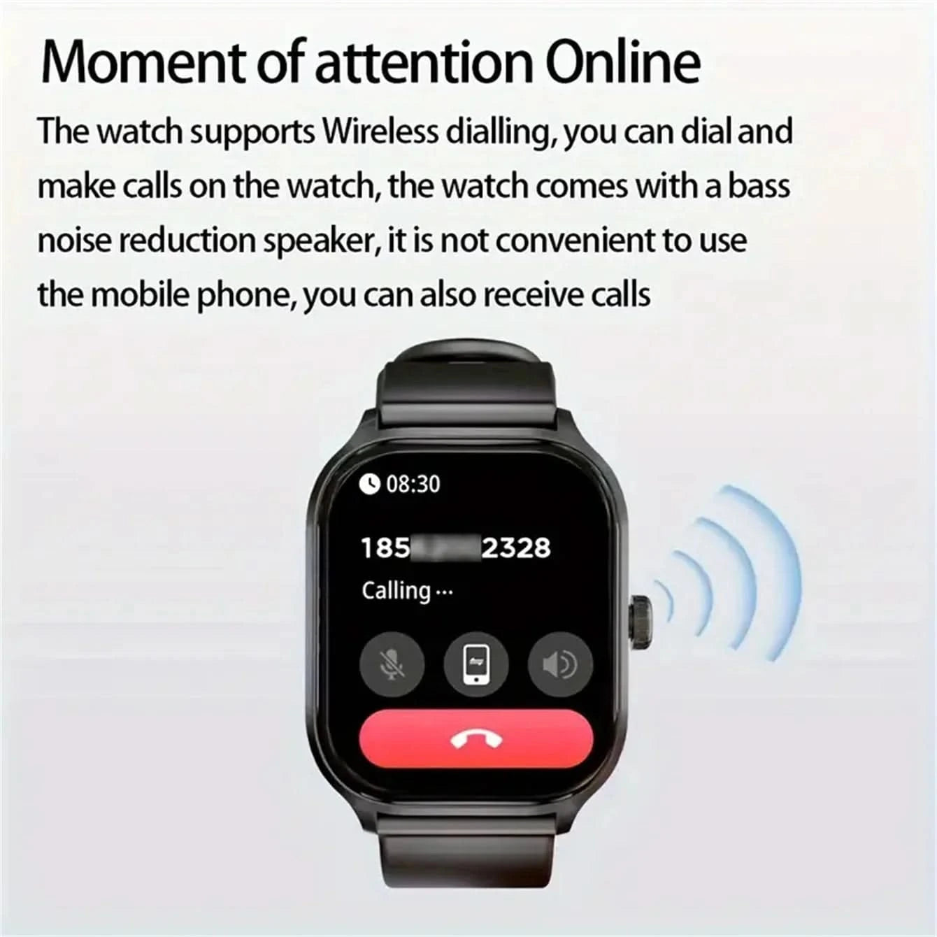 Smart watch, wireless calling /dial, multi -Sport mode,Suitable for men and women, sports watches,for iPhone/Andriod