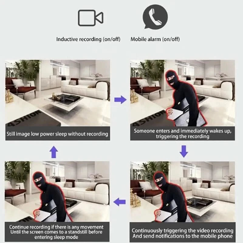 Xiaomi X5 1080p Mini Wireless Camera Wifi Ip/ap Remote Monitor Rechargeable Battery Motion Detection Portable Camcorders Home - M & M Global