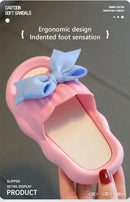 Summer New Kids Home Shoes Anti Slip Soft Sole Girls Bath Slipper Cartoon Cute Flower Bow Princess Slippers Children Beach Shoes - M & M Global