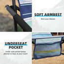 Tisetrail 2 Pack Portable Beach Chair For Adults Low Back Sling Chair With Cup Holder Folding Mesh Sand Chair Lightweight