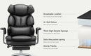 JHK PU Leather Ergonomic Office Computer Desk Chair High Back with Footrest Lumbar Support Height Adjustable For Home Office
