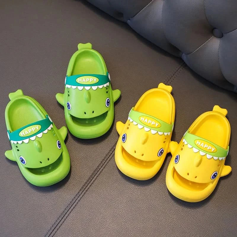Megalodon Shark Slippers Summer EVA Waterproof Anti-slip Garden Shoes Boys And Girls Outdoor Casual Beach Sandals For Kids - M & M Global
