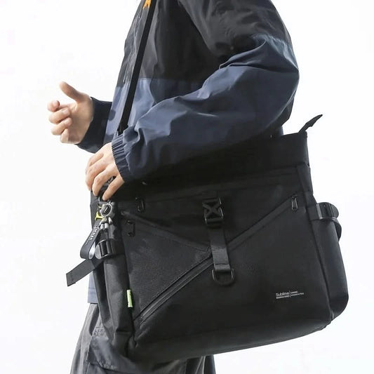 Japanese tooling style ballistic nylon tote bag men's shoulder commuter messenger bag large capacity computer handbag briefcase - M & M Global