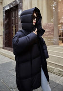 2025 Winter New Down Coat Women Parkas Fashion Long Hooded Outerwear Female Cotton-padded Padded Jacket Loose Ladies Overwear