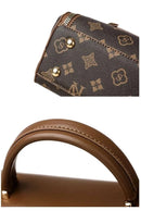 Bags for Women, Printed Fashionable Hand-Held Locks, Commuting Small Square Bag, Fashionable and Versatile Shoulder Crossbody Ba - M & M Global