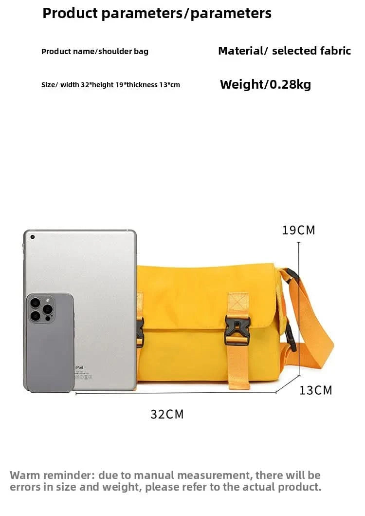 Waterproof Wear-resistant Trendy Shoulder Bag Fashionable Shoulder Messenger Bag For Men And Women Small Casual Crossbody Bag - M & M Global