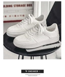 Casual Men's Sneakers Autumn 2025 New Style Winter Pure White Fiberglass Synthetic Lining Rubber Sole Unisex Leisure Shoes - M & M Global