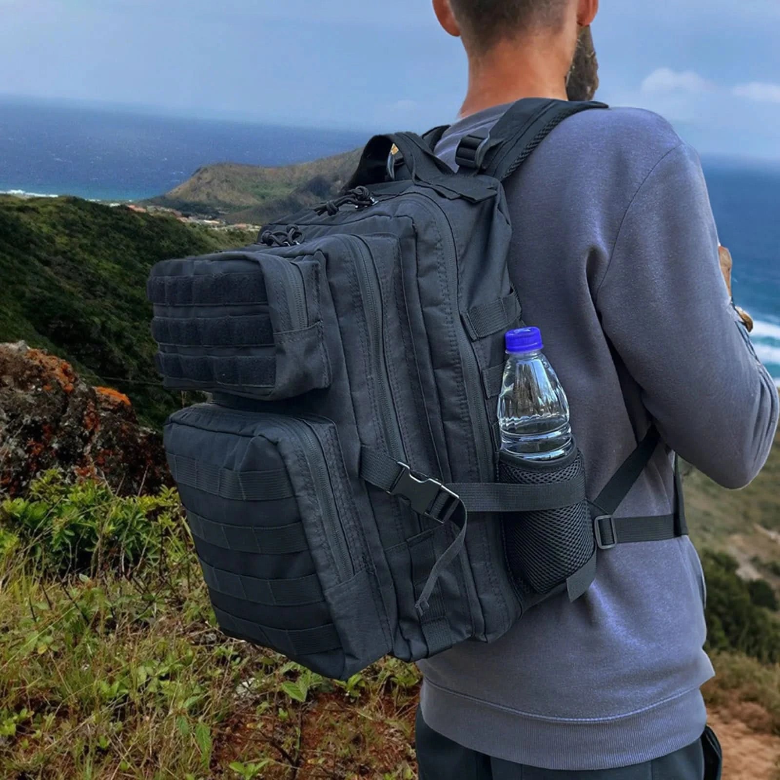 SYZM 35L/50L Tactical Backpack Outdoor Nylon Backpack Molle Knapsack Sport Hunting Fishing Rucksack Trekking Bag - M & M Global