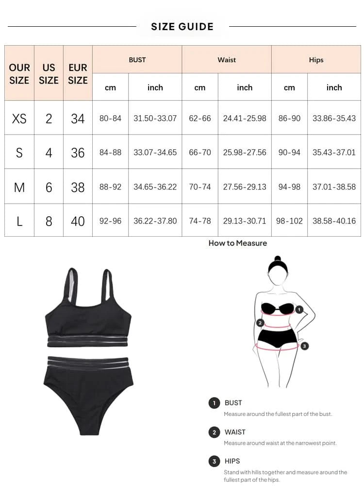 Women's Tank Top Push Up Swimsuit 2 Piece High Waisted Bikini Set for Women Color Block Bikinis Tummy Control Bathing Suit - M & M Global