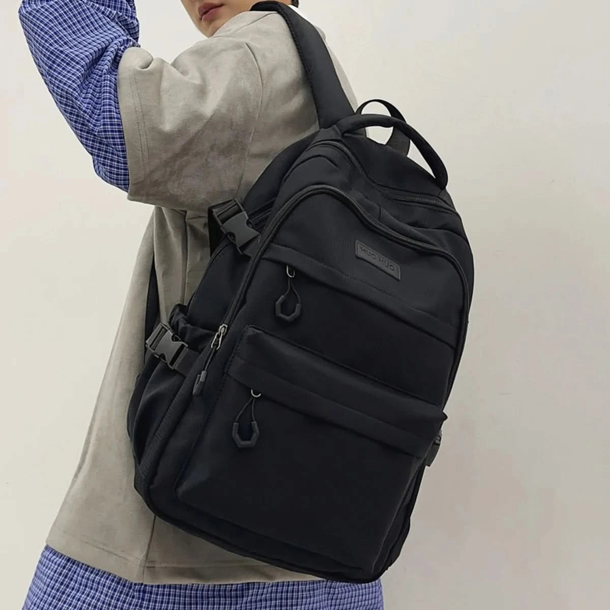 Schoolbag Unisex New Japanese Simple High School Student Junior High School Student Large-Capacity Backpack - M & M Global