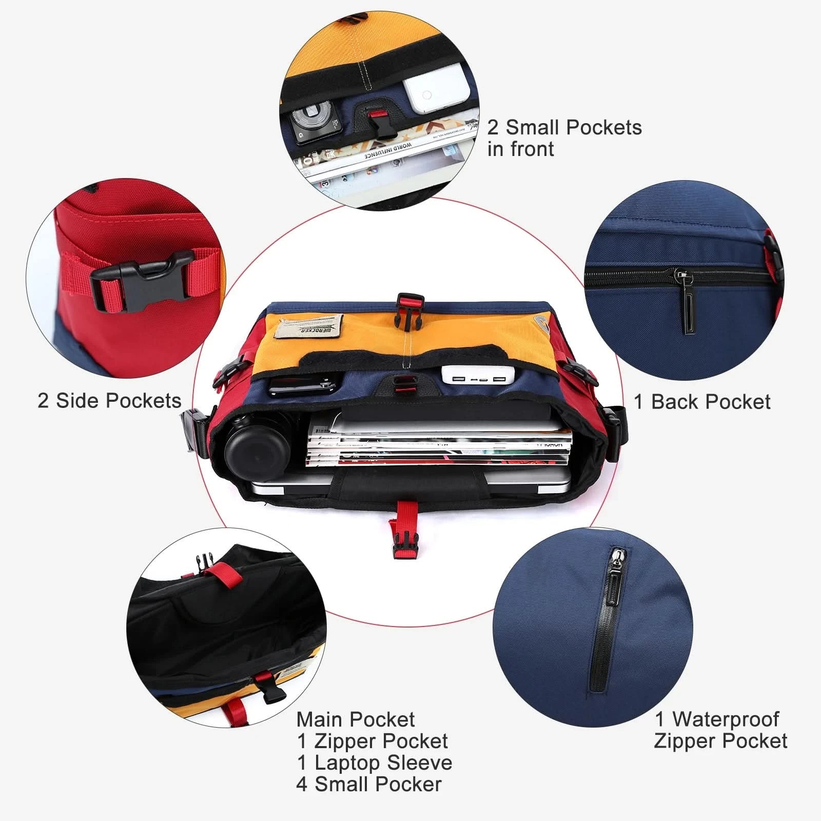 Men's Shoulder Bag Casual Waist Bag Phone Money Chest Bag Messenger Bag Cycling School Fanny Packs Mailman Bags Bolsa Masculina - M & M Global
