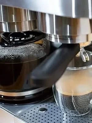 Combination Stainless Steel Espresso + Coffee Maker, 10 cups - M & M Global