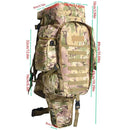 75 liters large capacity combination large backpack multi-functional outdoor sports cycling shoulder recreational hiking tactica - M & M Global